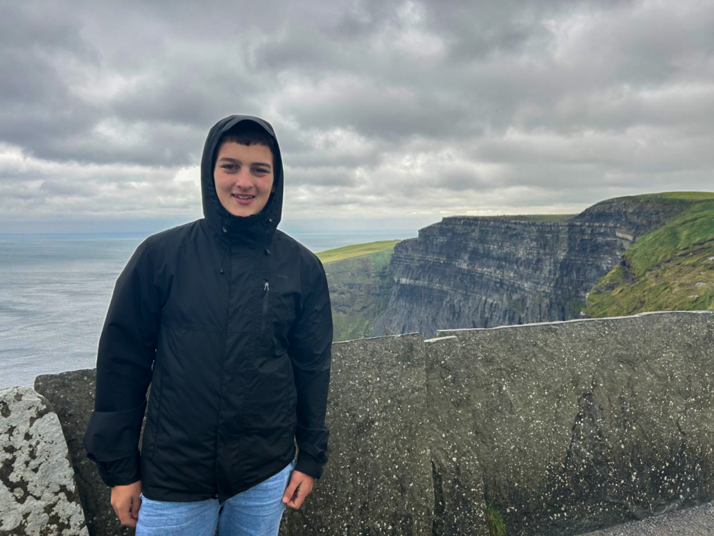 alumno 4º ESO durante su estancia en Irlanda
