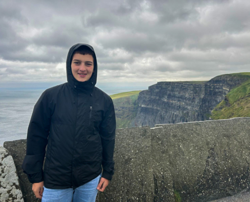 alumno 4º ESO durante su estancia en Irlanda
